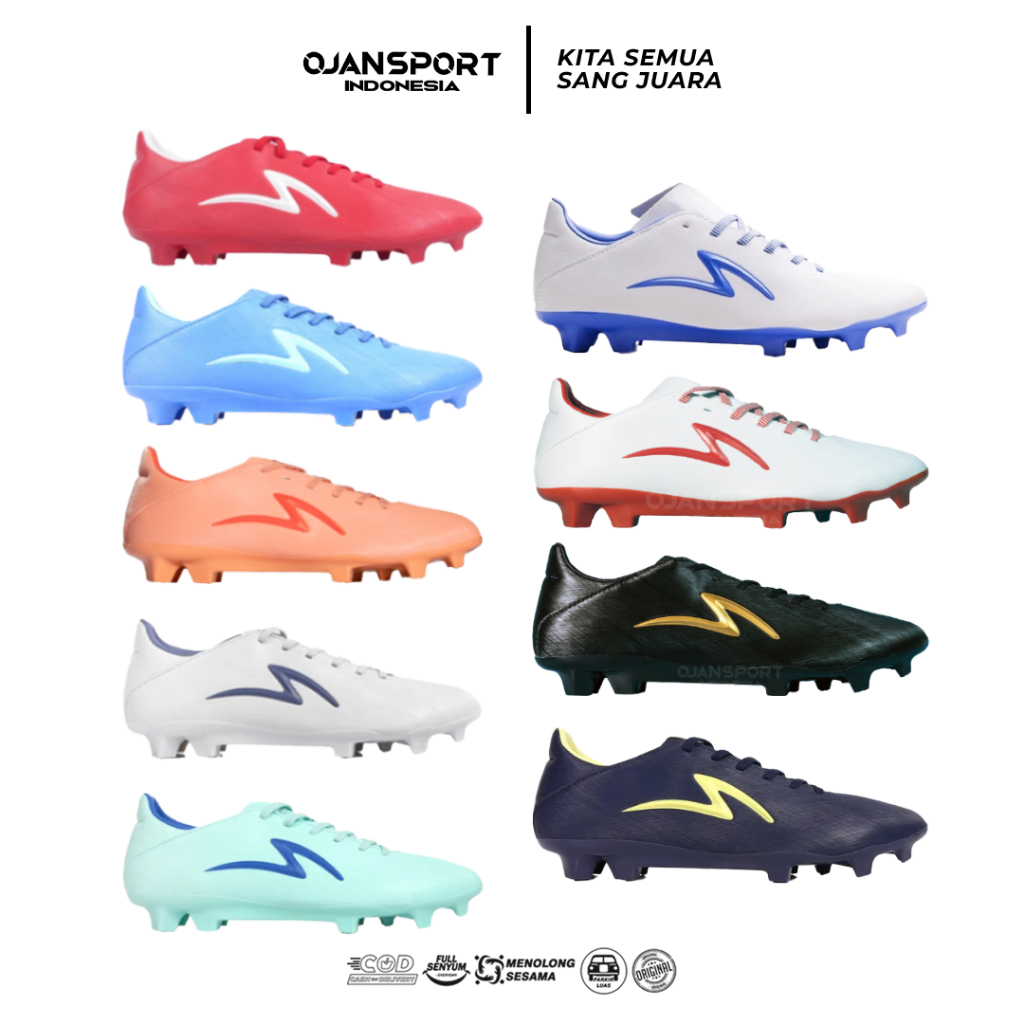 SEPATU SEPAKBOLA SPECS ESSORER FG 9 WARNA