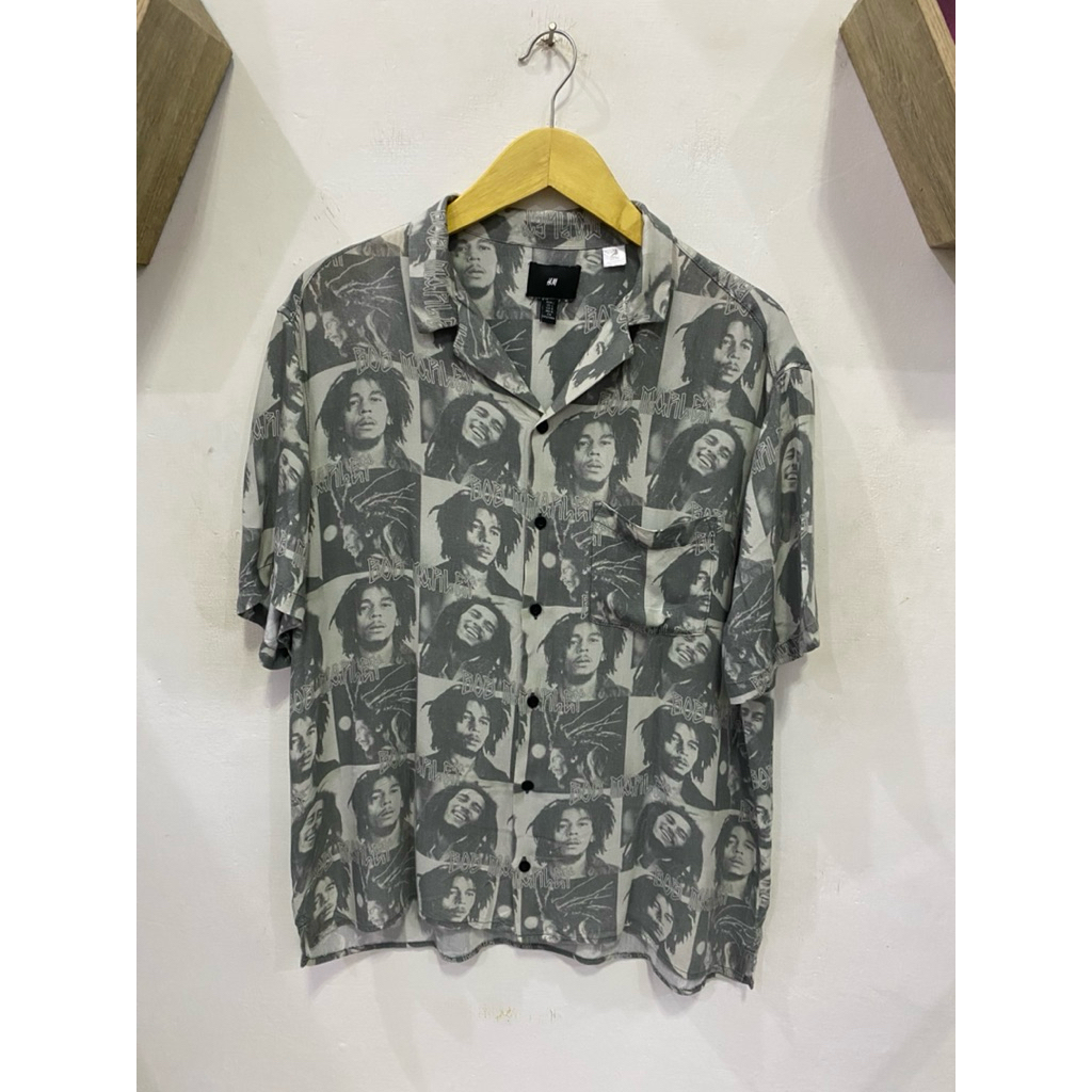 KEMEJA H&M BOB MARLEY