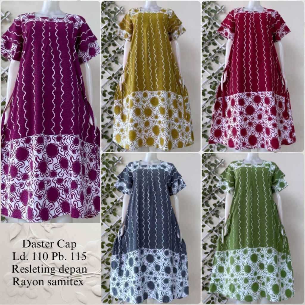 Daster anyelir yasmin LD 110 115 cm rayon candi mekar samitex mahda tulip Nagita tisa rosa dress umb