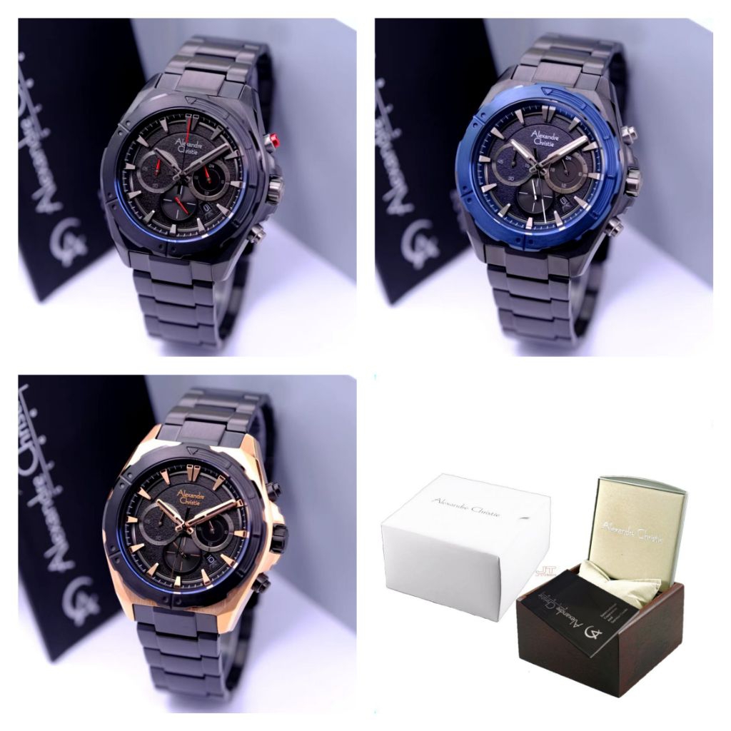 AC6664 Jam Tangan Pria Alexandre Christie AC 6664 Original