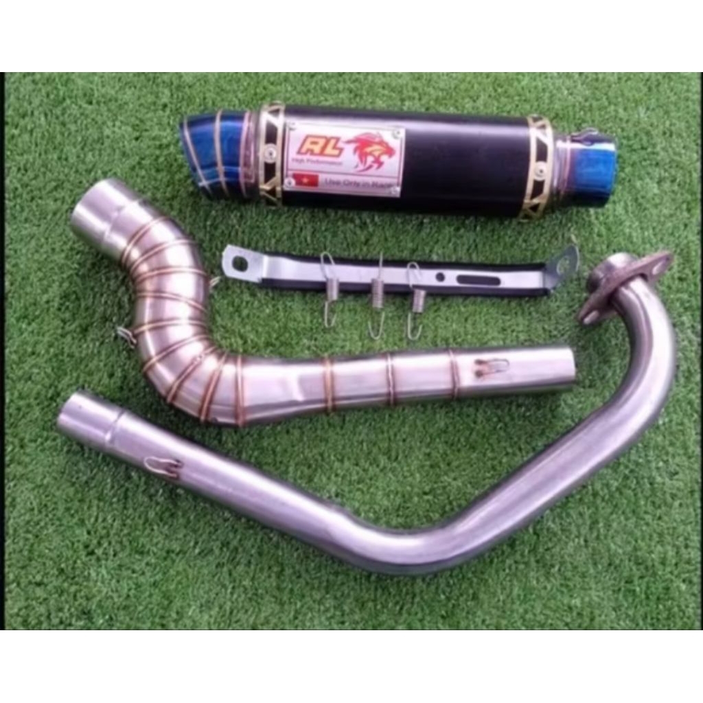 knalpot red leo motor mx king cb150 satria fu r15 vixion supra gtr dll