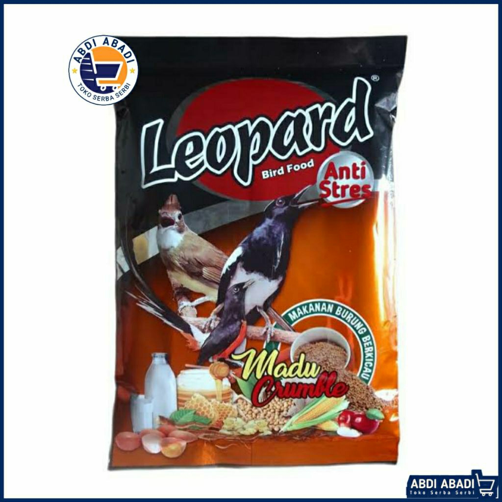 Voer Leopard Madu Crumble Voer Kasar Pakan Burung Kicau