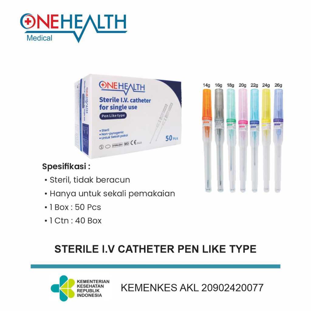 JARUM INFUS INFLO IV CATHETER PLUS ABBOCATH ABOCATH 20G-24G 1 PCS