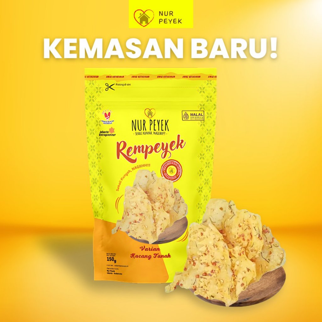 Peyek Ekonomis Nur Peyek Variant Kacang Tanah - Kacang Tanah