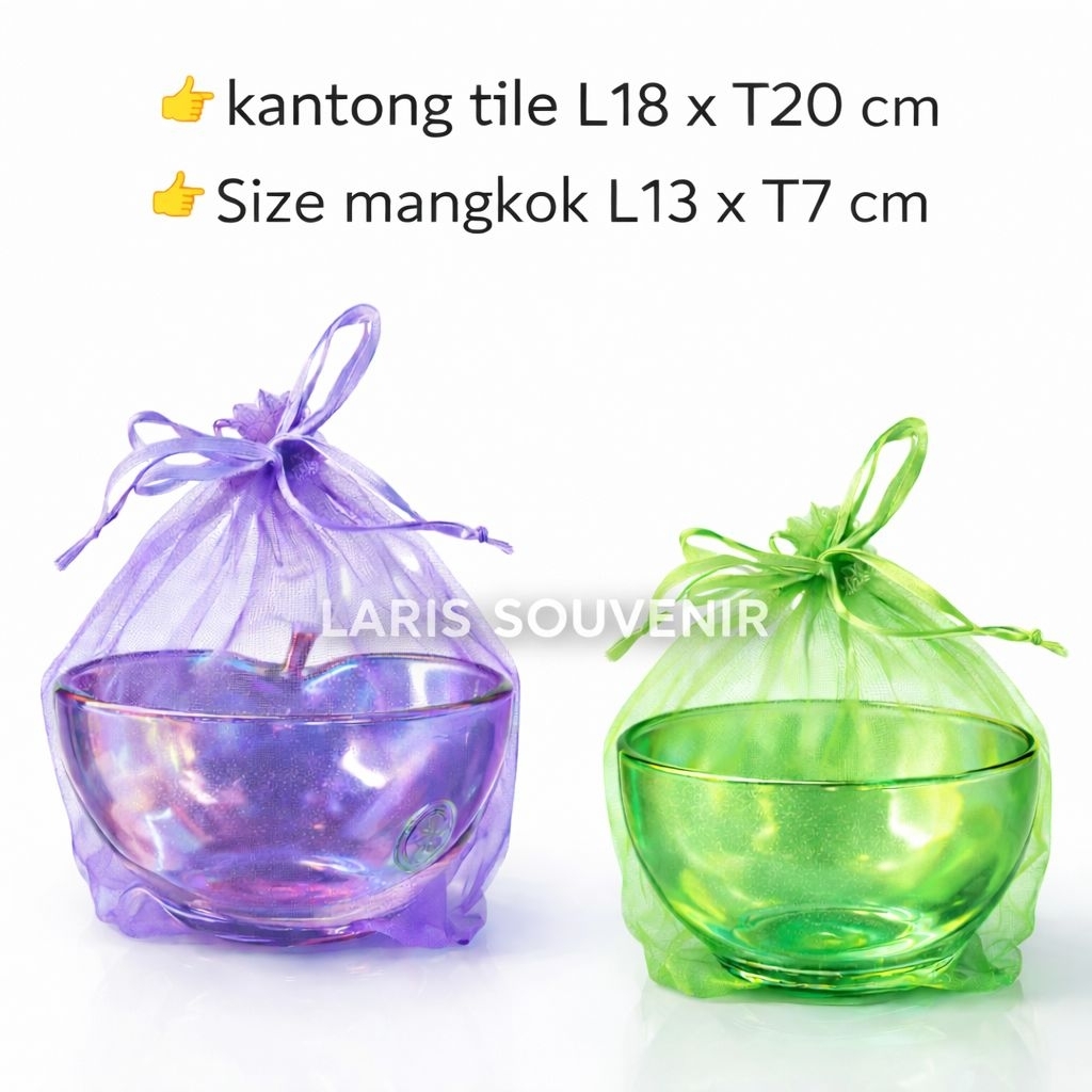 Kantong tile kemasan souvenir mangkok
