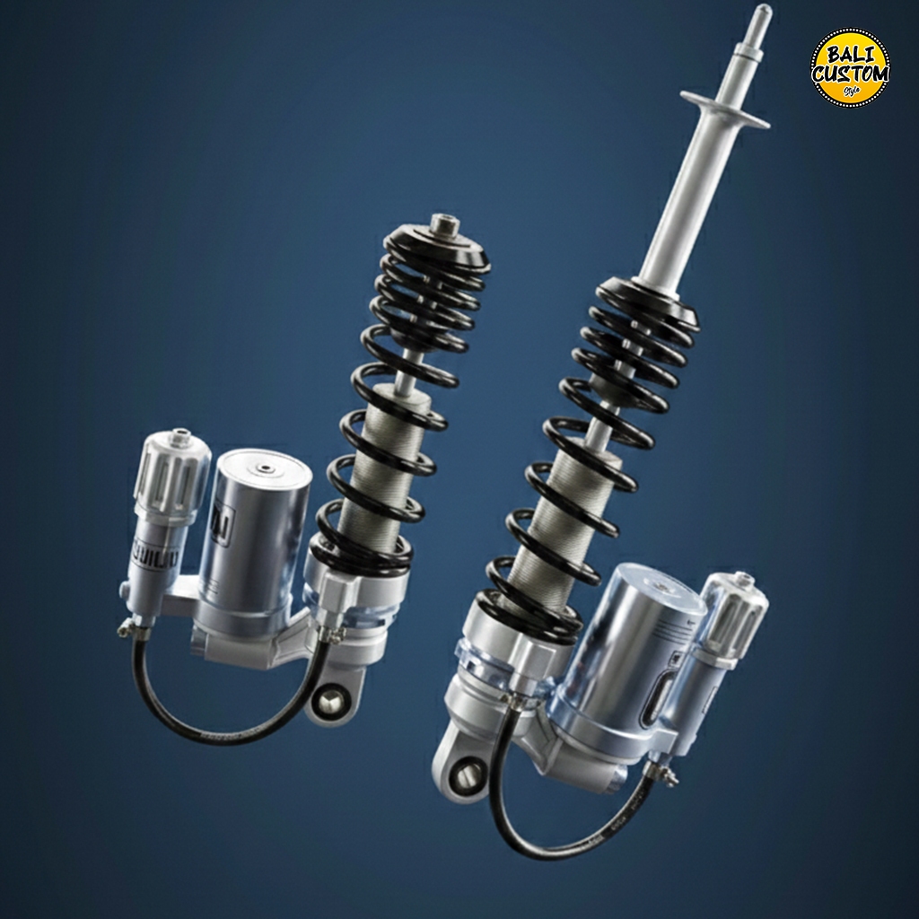 Shock Depan Copy Ohlins Vespa Matic Depan Belakang Model Preload adjuster
