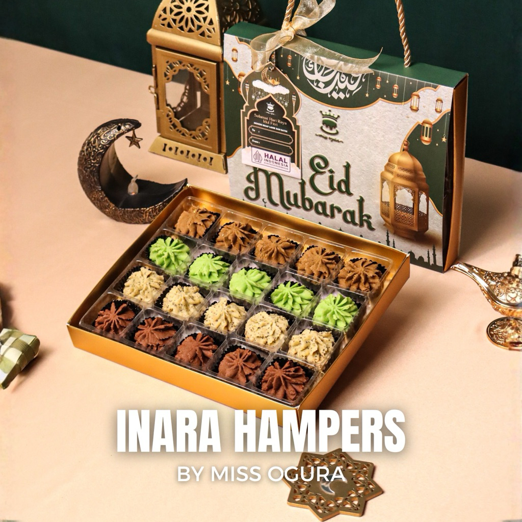 (Ready Stock) Inara Hampers Lebaran Idul Fitri Eid Mubarak -  Butter Cookies by Miss Ogura