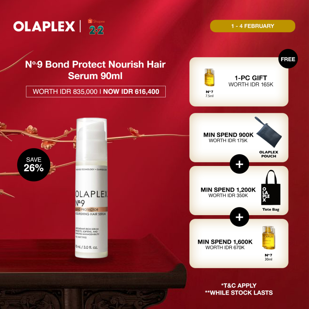 [Only 1-4 Feb] Olaplex No. 9 Bond Protector Nourishing Hair Serum 90ml