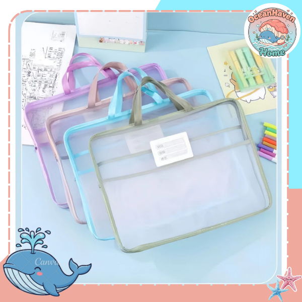 ST005 Tas Dokumen A3 Besar Map Dokumen File Folder Kapasitas Besar Tas Penyimpanan Serbaguna