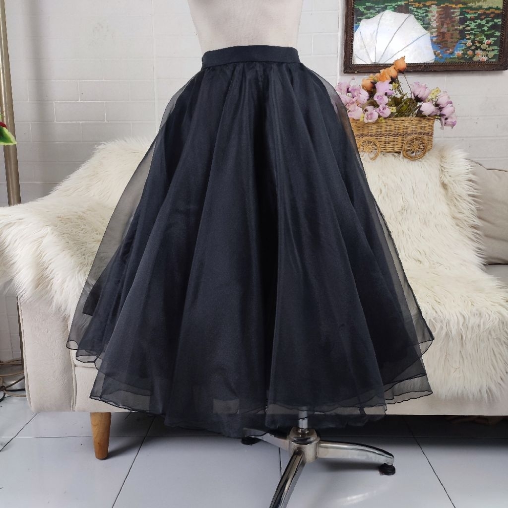 rok hitam organza rok megar rok panjang hitam rok organza hitam
