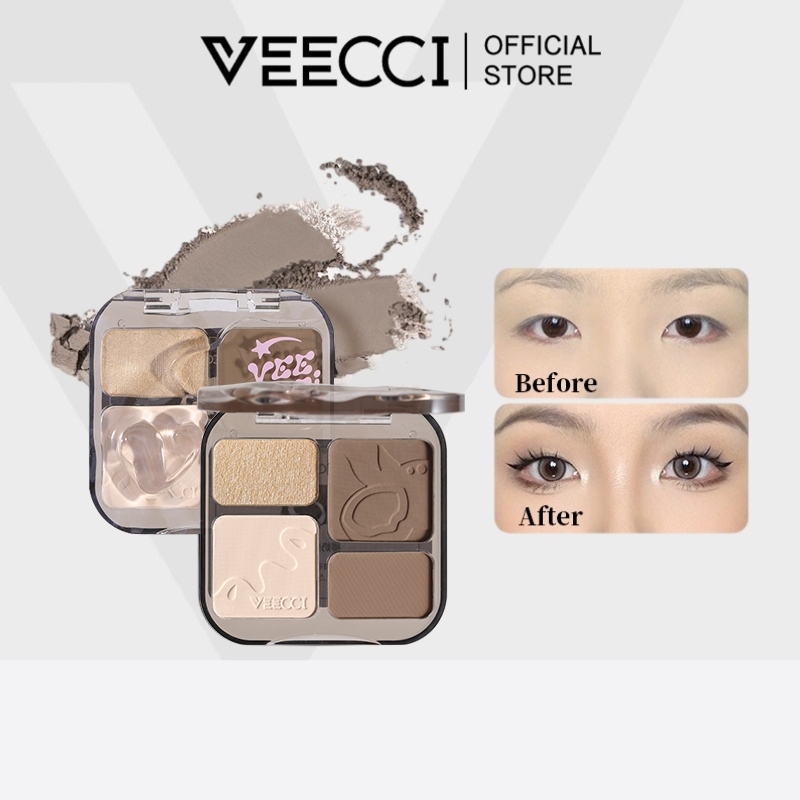 VEECCI Easy Painting High Gloss Trim Eyeshadow Pallete