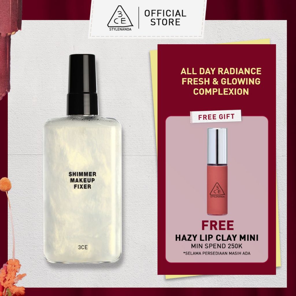 3CE OFFICIAL Shimmer Makeup Fixer