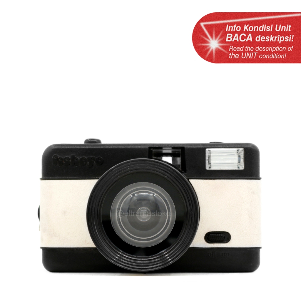 Kamera Film Analog LOMOGRAPHY FISHEYE (Hitam) - Point & Shoot 35mm Fokus Tetap Gulung Manual
