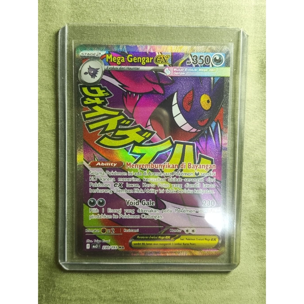 Mega Gengar EX MA Pokemon TCG Indonesia Evolusi Mega Impian EX
