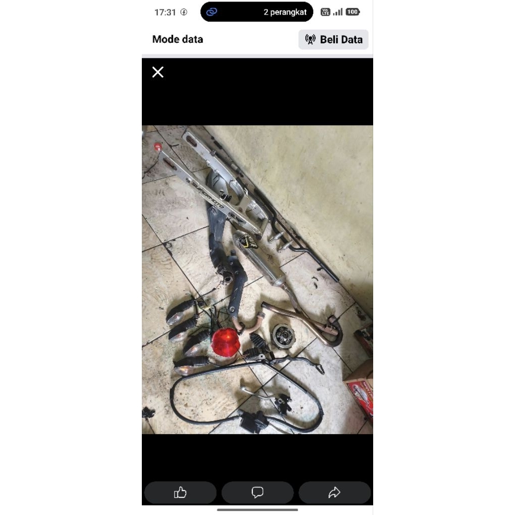 knalpot ori crf 150l