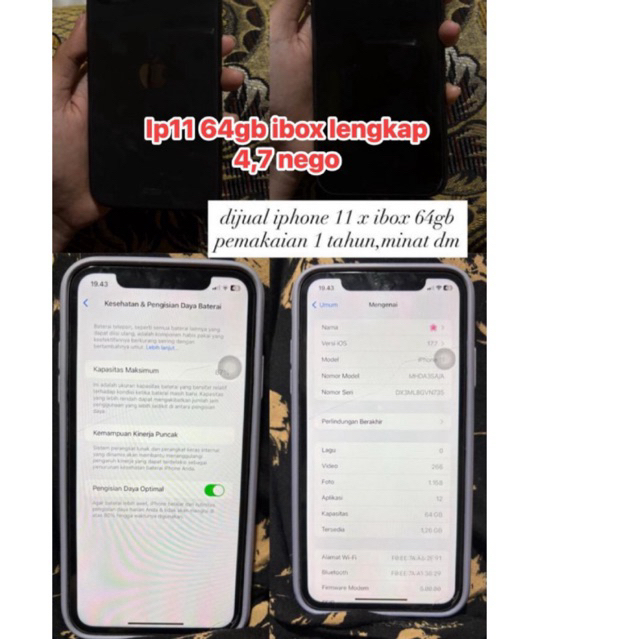 apple iphone 11 ex inter 64gb