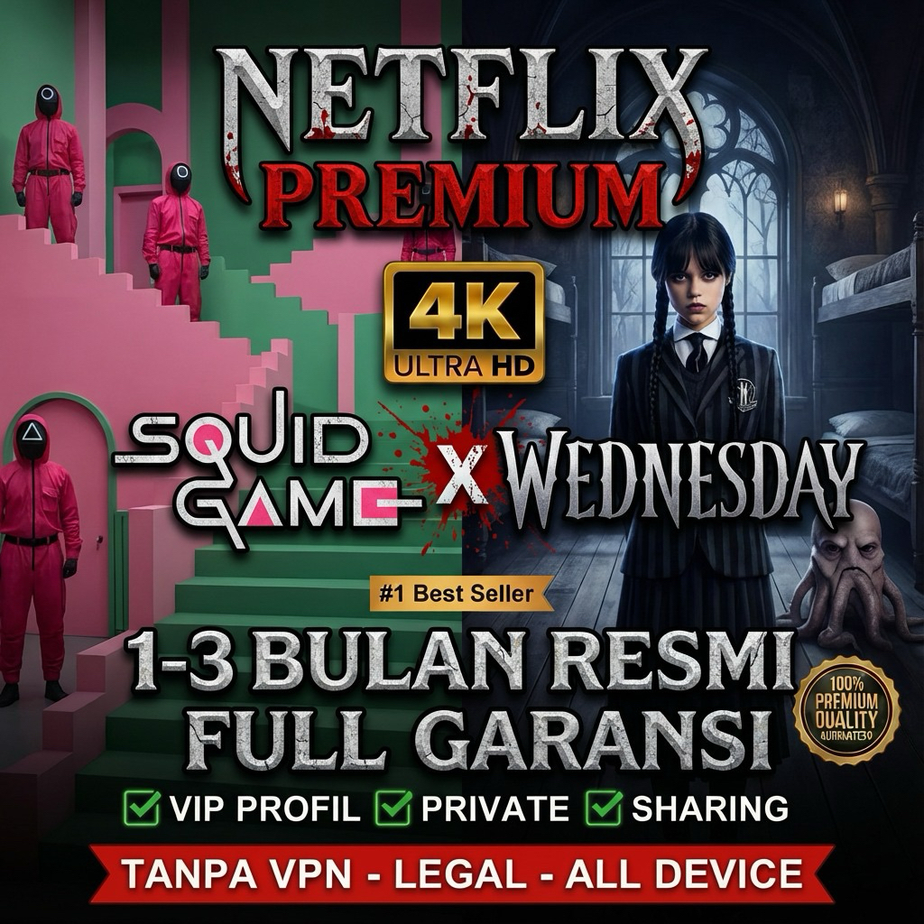 AKUN NTFLXXX Premium UHD 4K Private Anti Screen Limit Garansi 100%