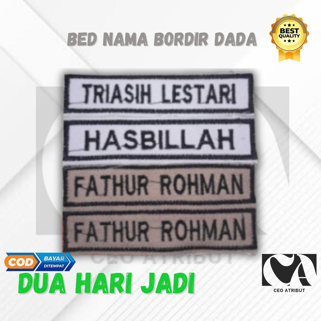 BED NAMA BORDIR | BED NAMA | BORDIR NAMA | BORDIR NAMA SERAGAM SEKOLAH | BET NAMA BAJU SEKOLAH | BET