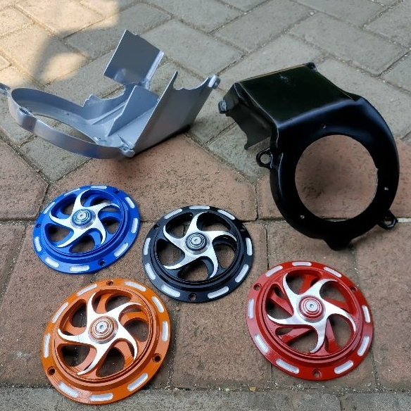 COVER MESIN SET KIPAS PIZR(COVER BESAR +KIPAS )TUTUP KIPAS YAMAHA FIZR/SPINER TUTUP KIPAS