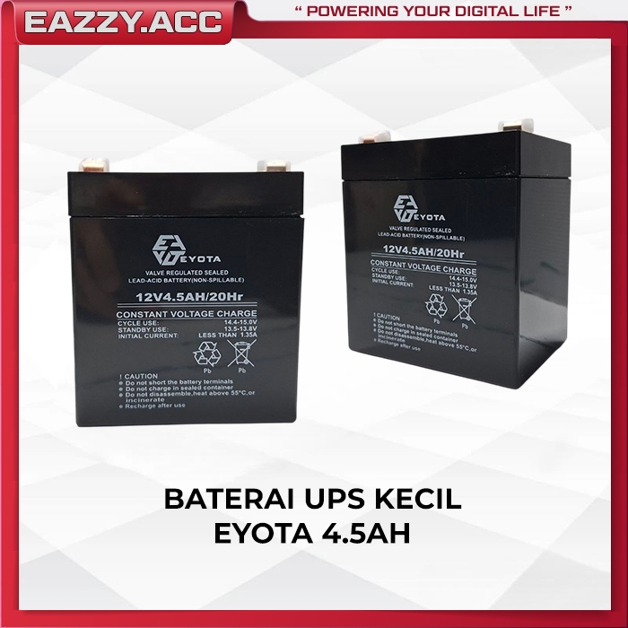 Baterai UPS Kecil Eyota 12V 4.5ah | Aki Kering Charger