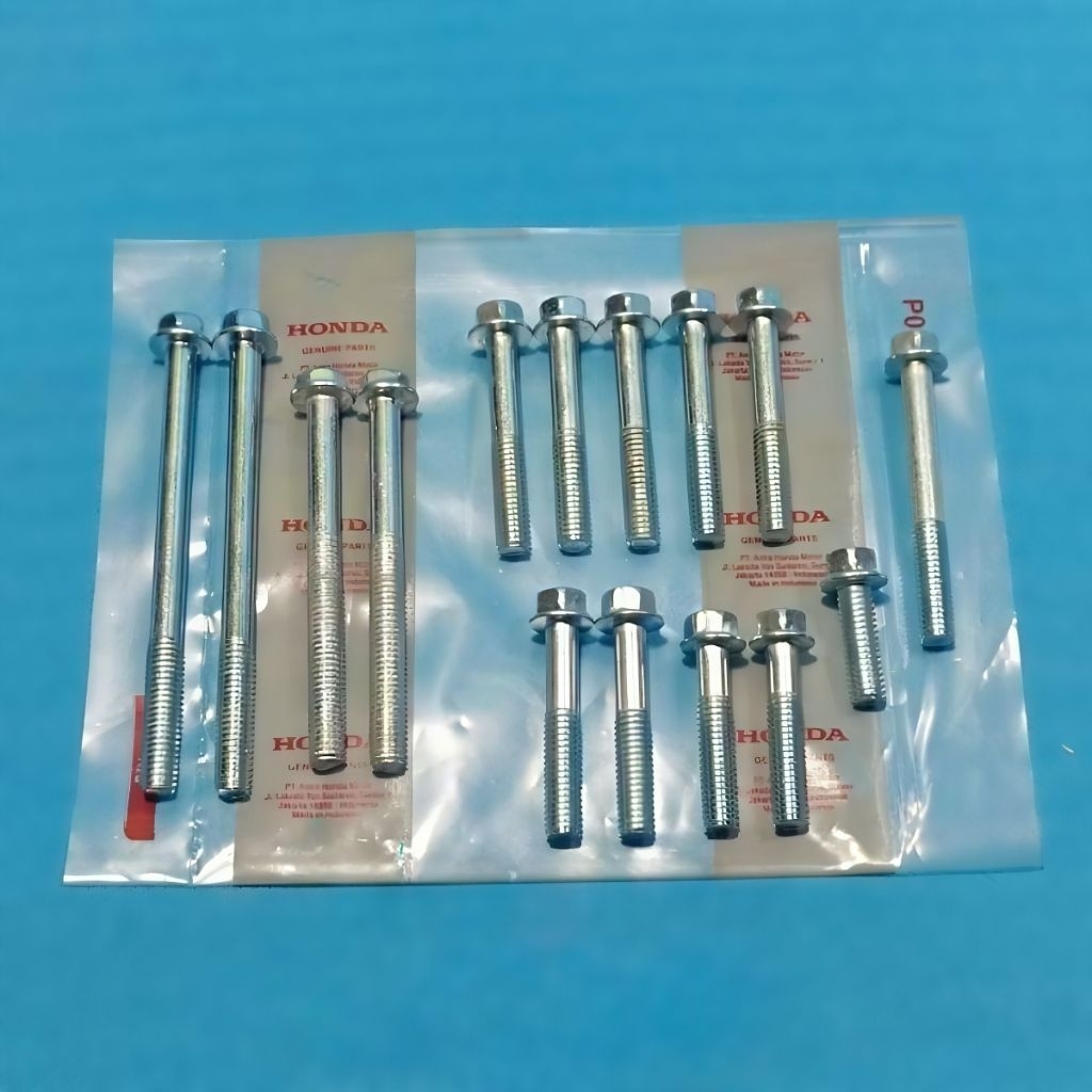 1Set Baut Blok Mesin Kanan Kiri Kopling Magnet Honda Revo Blade Revo Absolute Revo Galon Revo 110 Bl