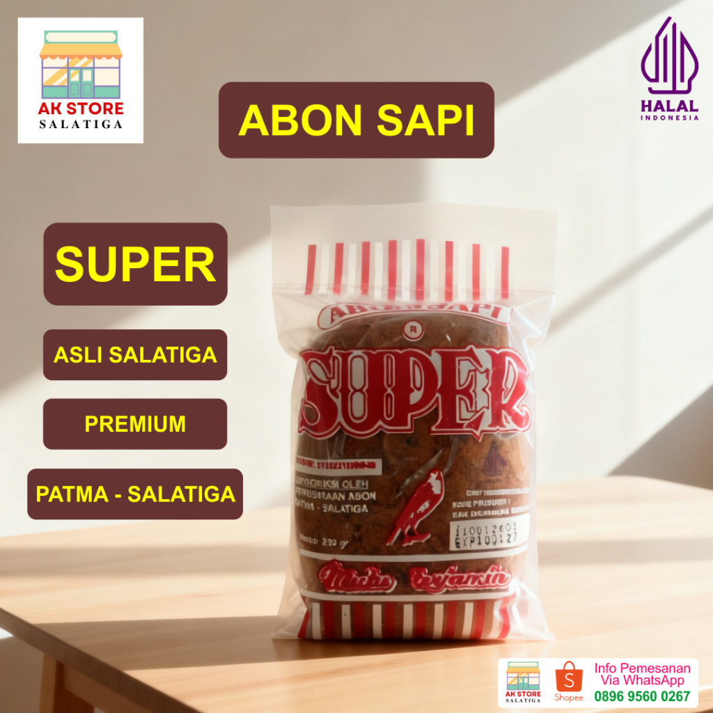ABON SAPI | SUPER | ENAK GURIH LEZAT | SALATIGA | 230gr | PREMIUM