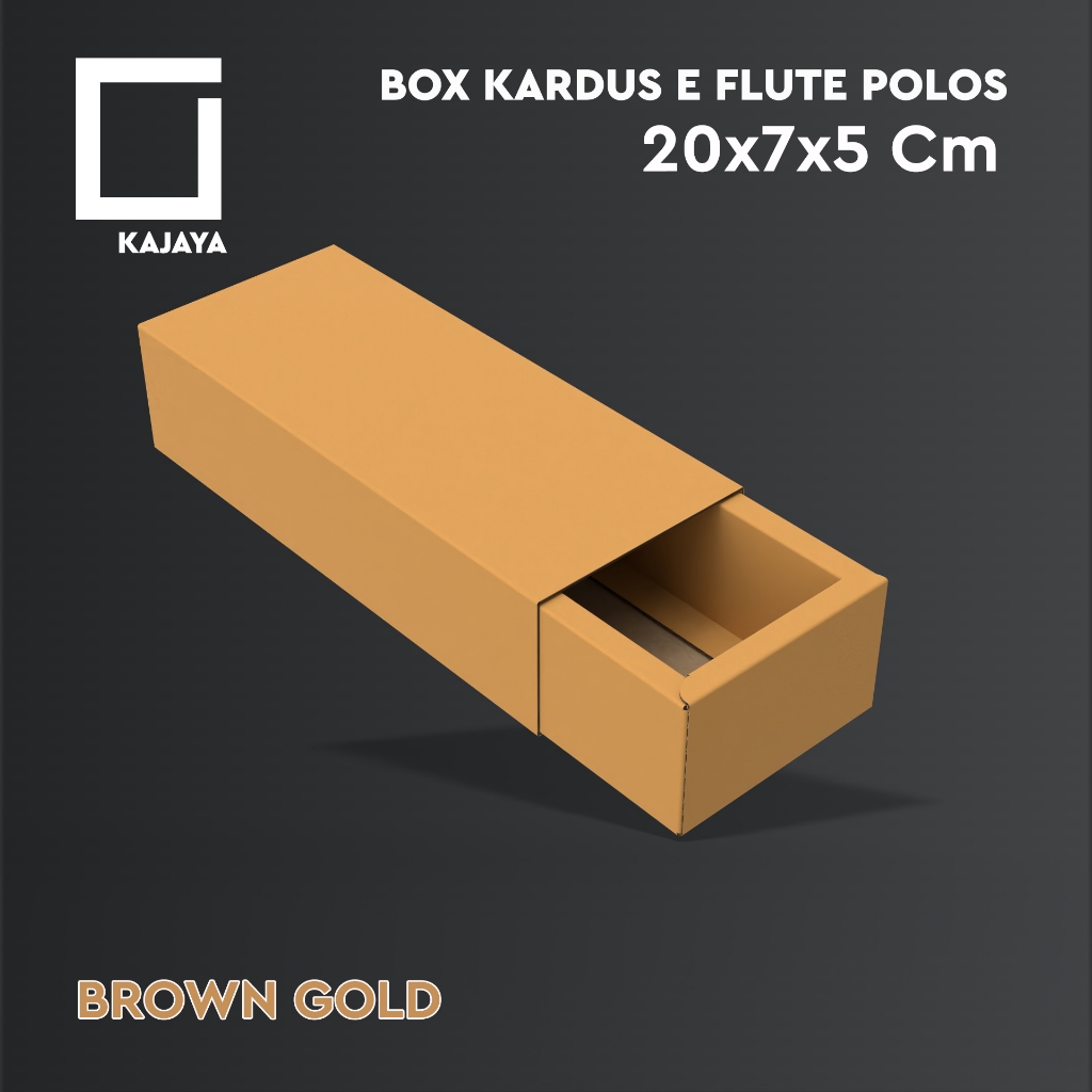 Box Kardus Sliding 20x7x5 cm Warna Coklat Reed Botol Diffuser Kerudung Handuk Kecil ATK Souvenir