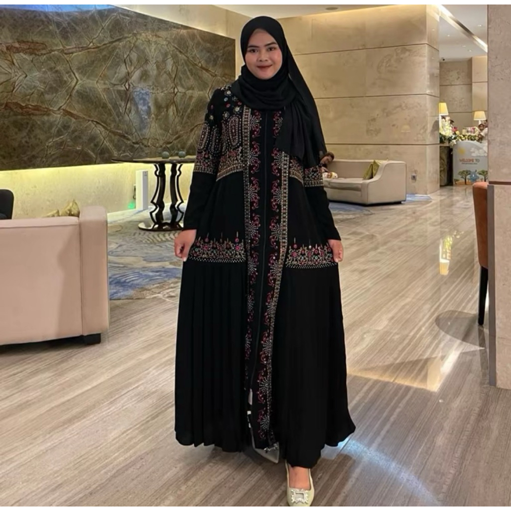 NEW Ayra Abaya Turki full bordir berpayet mewah cantik dan elegant.