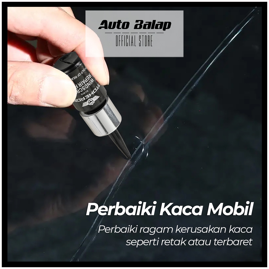 Resin Kaca Retak Windshield Reparasi Perbaikan Kaca Retak Tambal Kaca Cairan Kaca Pecah