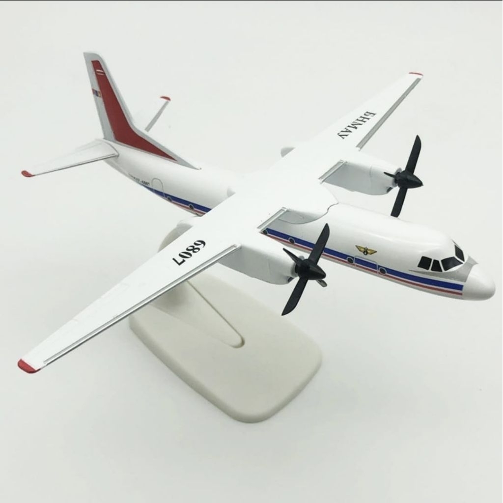 20CM ATR MONGOLIA MINIATUR PESAWAT DIECAST BESI METAL PAJANGAN DISPLAY