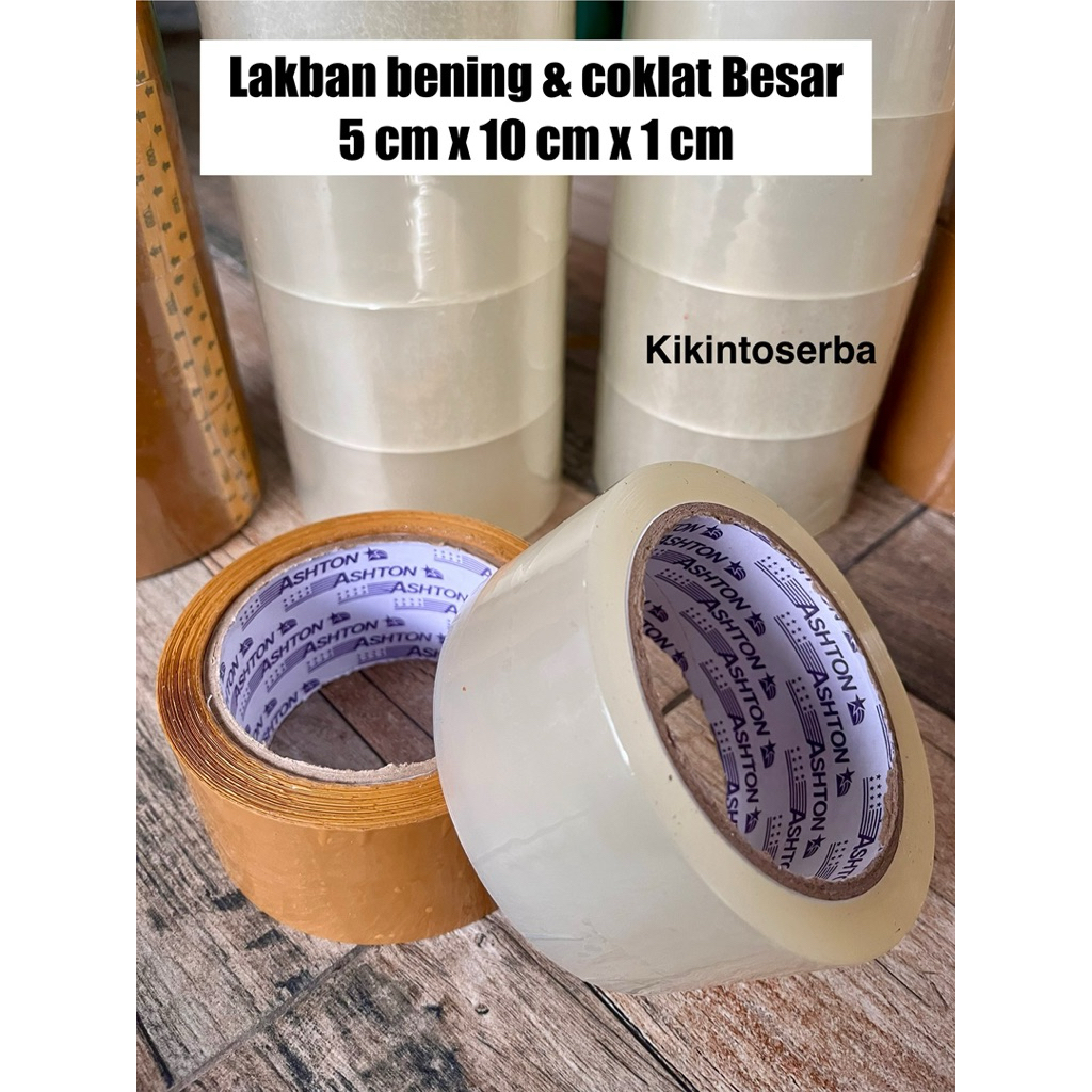lakban bening lakban coklat besar dan tebal