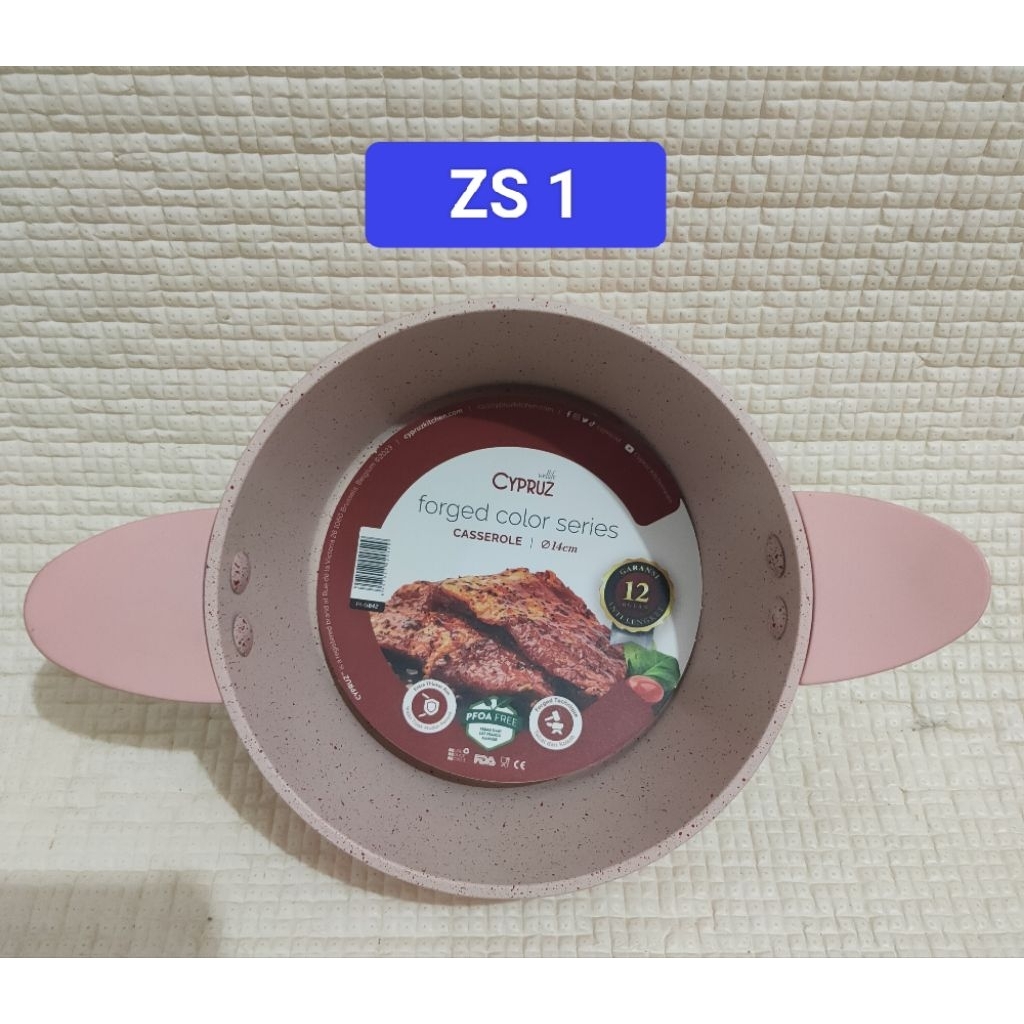 Cyprus Ceramic Casserole Pan 14 CM / Panci Anti Lengket Cyprus 14 CM