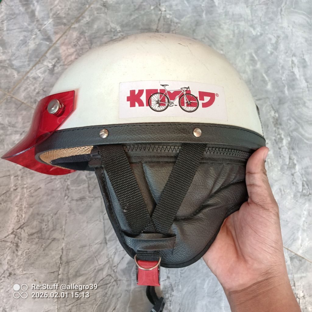 [BEKAS] Helm Chips Sepeda Motor Resleting Tanpa Kaca | Merek X-PO (baca deskripsi)