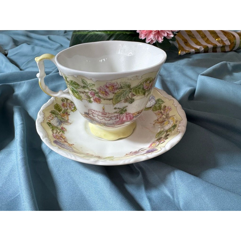 Royal Albert Royal Doulton Brambly Hedge Teacup Saucer 25th Anniversary