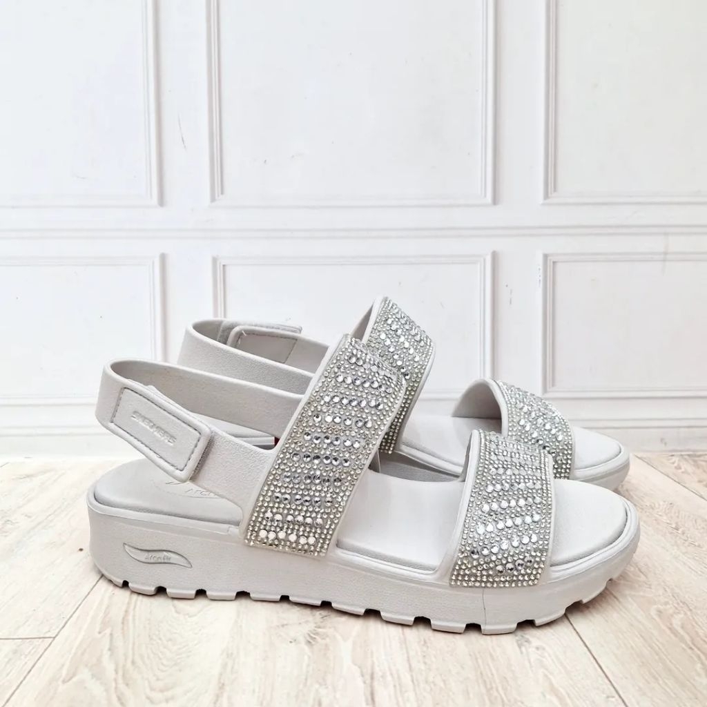 Sepatu Sandal SKECHERS Arch Fit Footsteps (with Original BOX) 111531/NAT 100% Original Resmi (Size 3