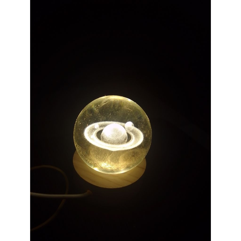 lampu tidur bola kristal