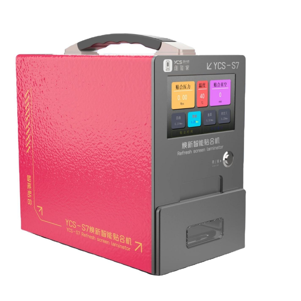 YCS-S7 SMART LAMINATING MACHINE - SUPPORT LAYAR DATAR & MELENGKUNG - MESIN LAMINATING LCD YCS-S7 REF