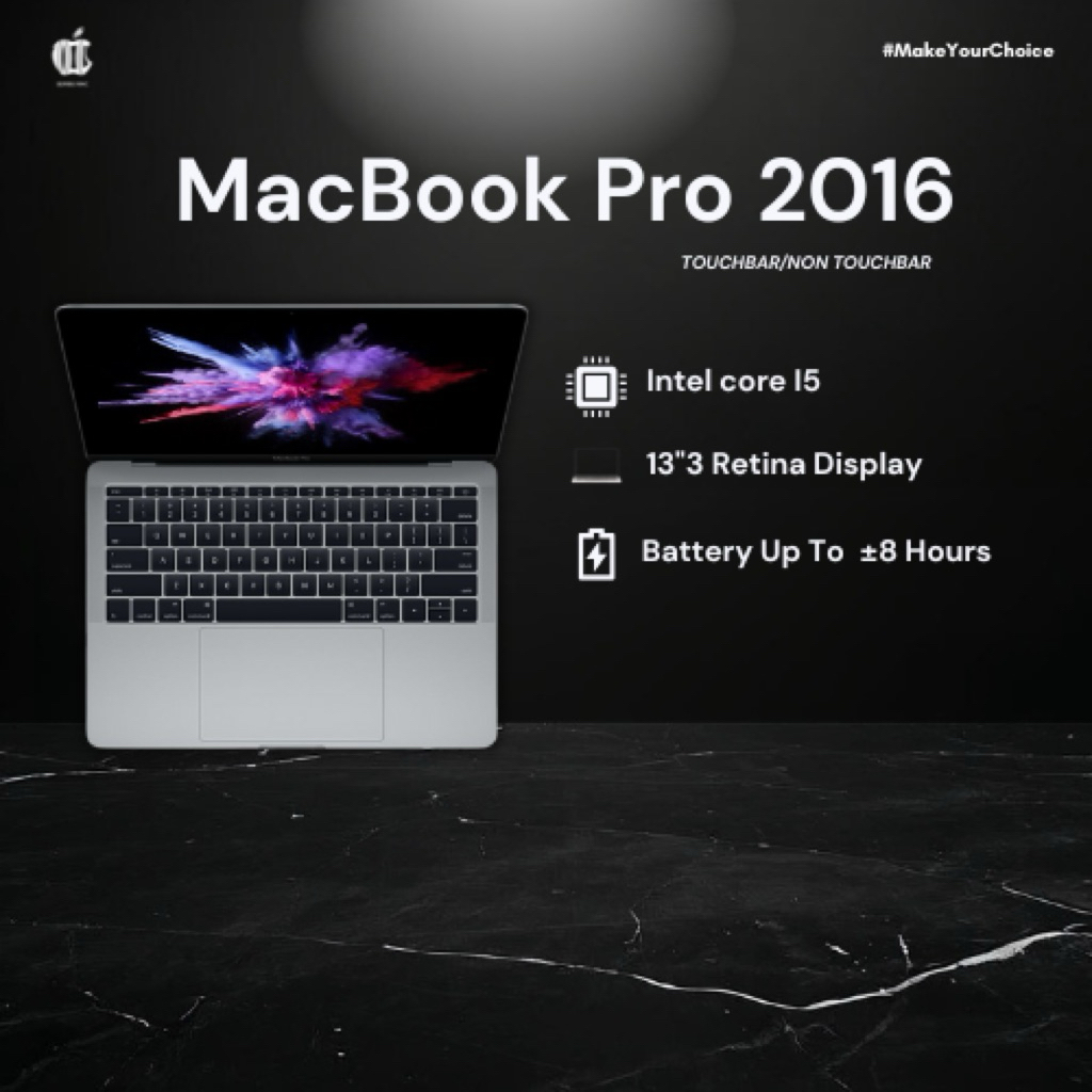 Macbook Pro 13-inch i5|i7 2016 Touchbar, Second Original.