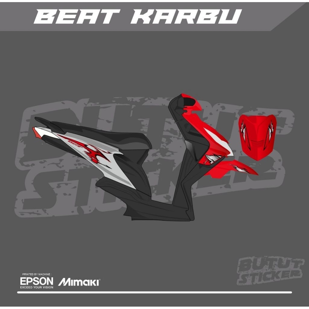 STRIPING TRANSPARAN BEAT KARBU VIETNAM STYLE