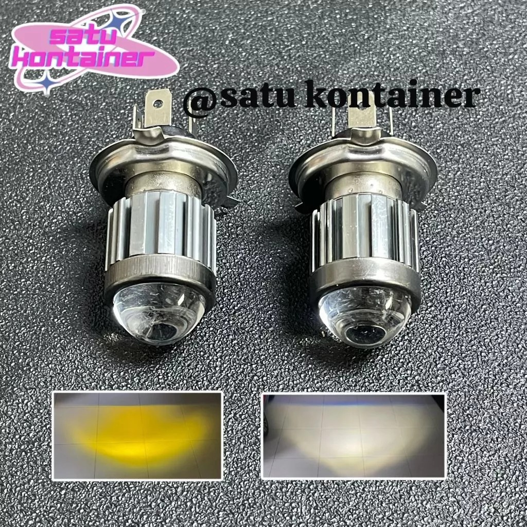 2 PCS Lampur LED Laser D2 H4 High Low mobil truk fuso dll