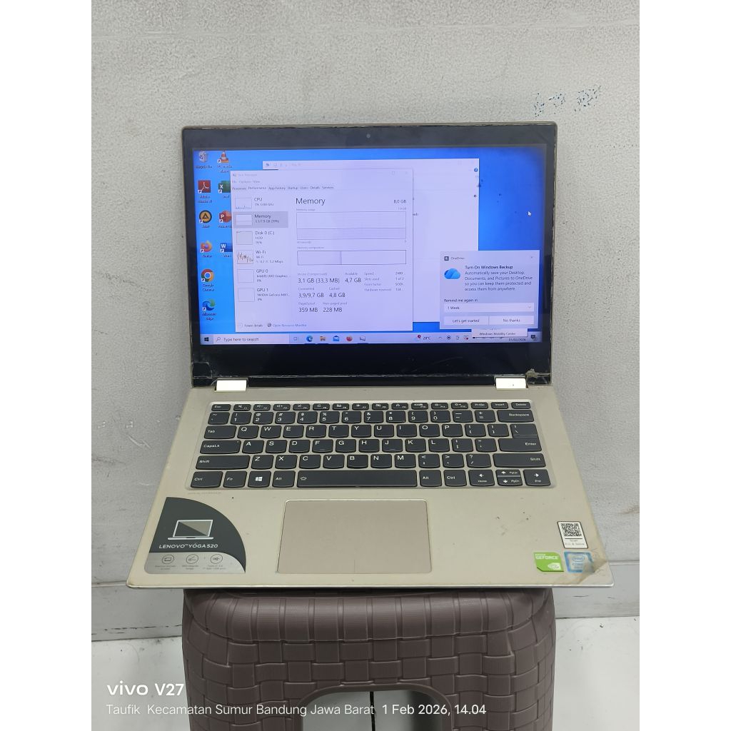 lenovo yoga 520 i7 gen 8 nvidia mx130