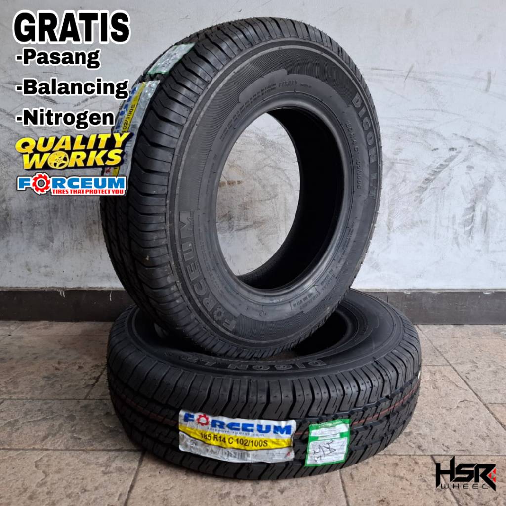 BAN MOBIL MUATAN L300 RING 14 UKURAN 185 R14 C FORCEUM DIGON LT BAN TUBLLES