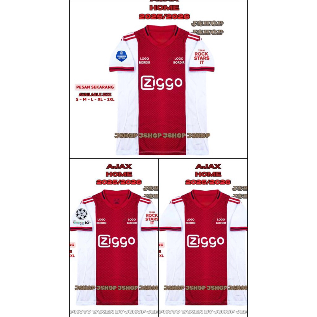 JERSEY BAJU BOLA AJAX HOME 2025 2026 JERSE BOLA FUTSAL AJAX