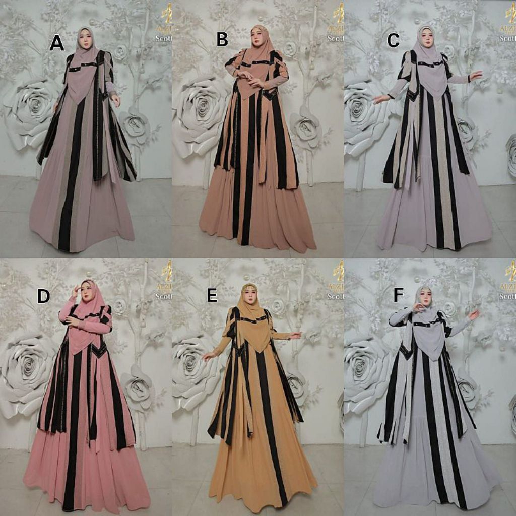 Scottish Gamis Syar'i Original Branded By Alzhea Premium