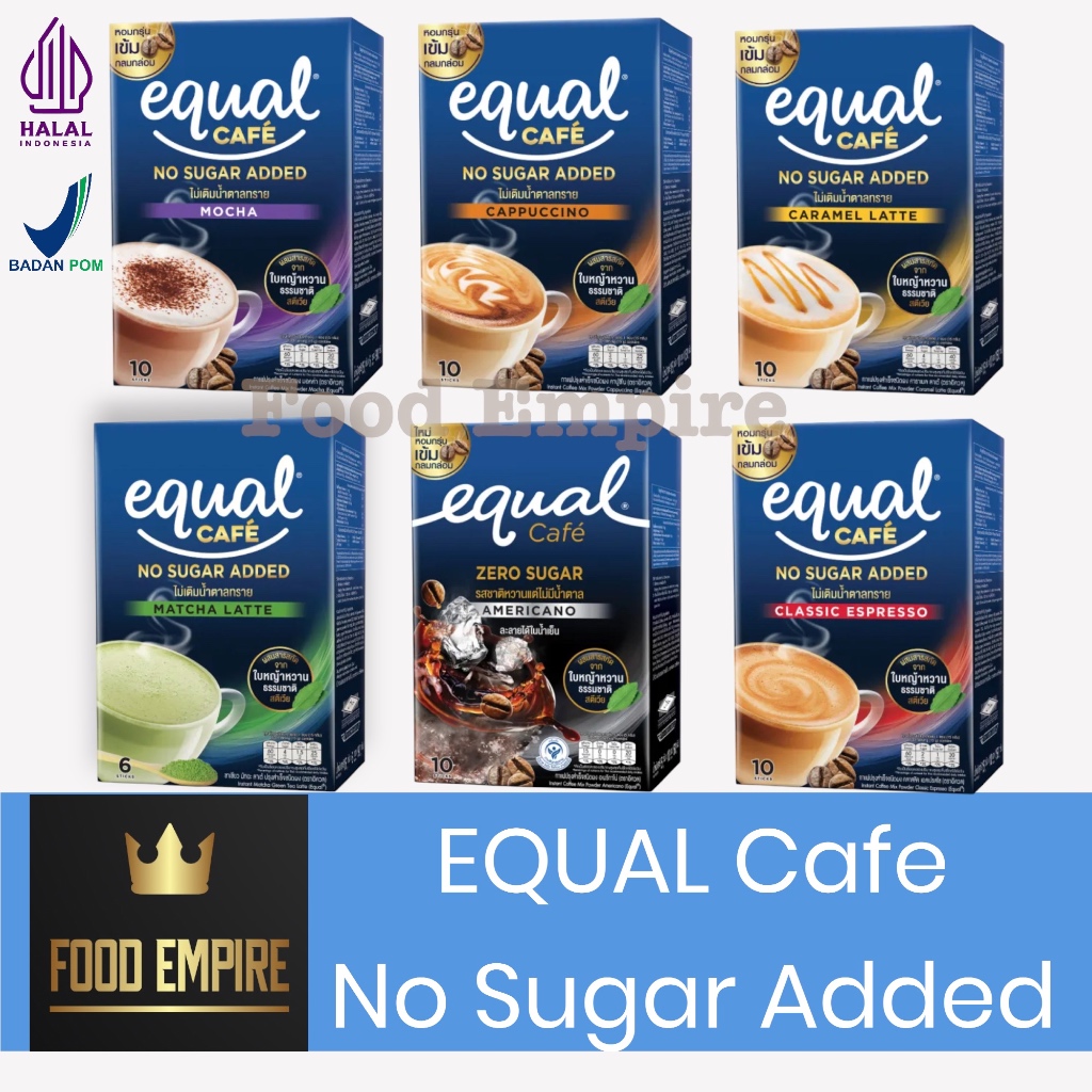 EQUAL Coffee | No Sugar Added Instant Coffee Mix | Kopi Equal CAFE