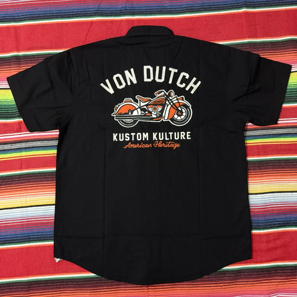WORKSHIRT - VON DUTCH - S M L - BLACK ORIGINAL