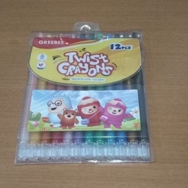 Crayon TWIST 12 Warna Greebel PUTAR Crayon Oil Pastel