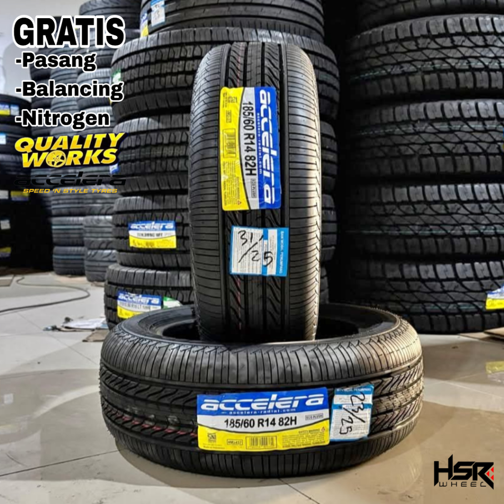 BAN MOBIL 185 60 R14 ACCELERA ECO PLUSH - BAN RING 14 UKURAN 185/60 R14 TUBLLES