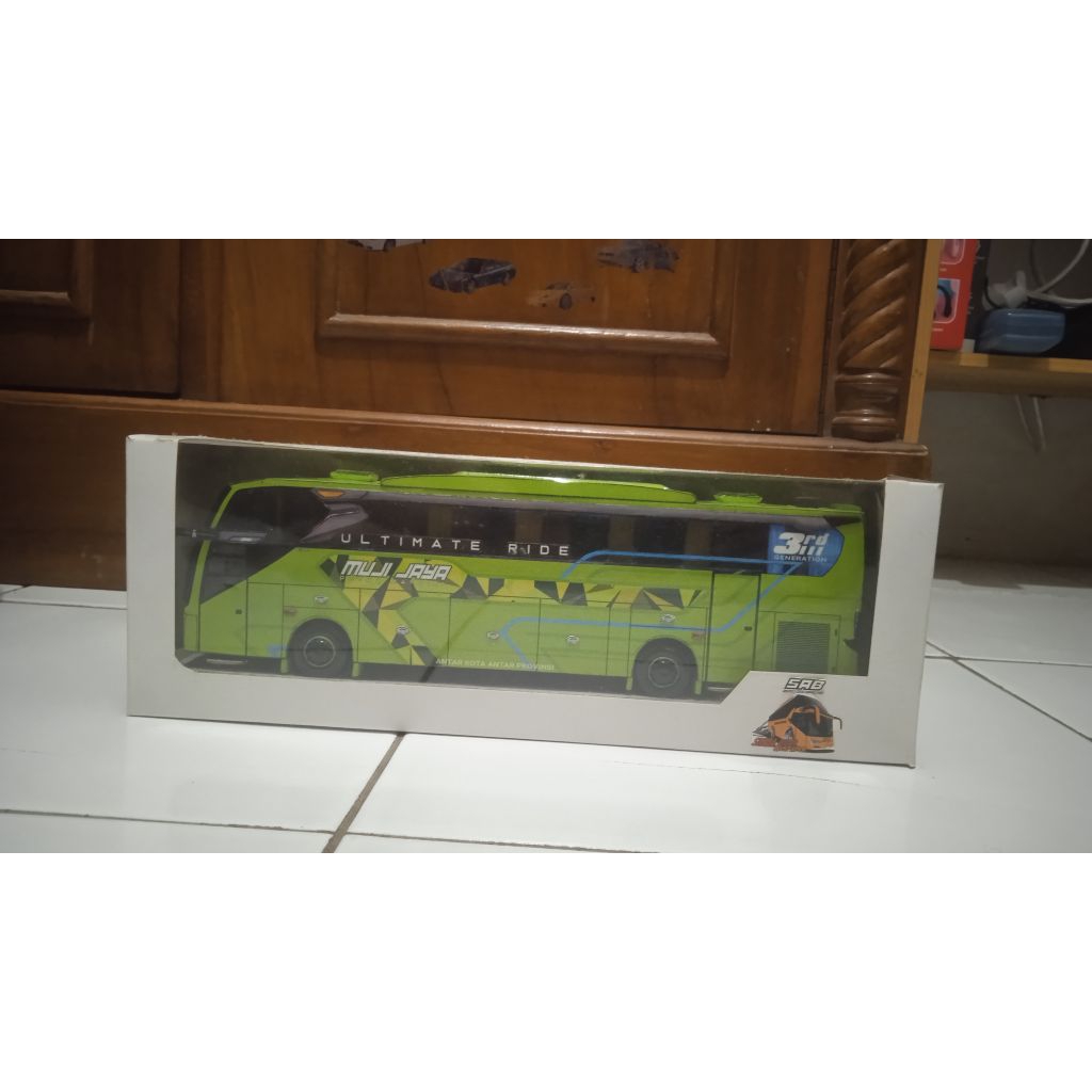 miniatur papercraft bus mpjm albara skala50