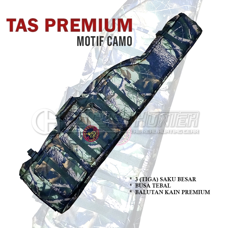 Tas Samson model senapan motif camo / Tas Premium busa tebal